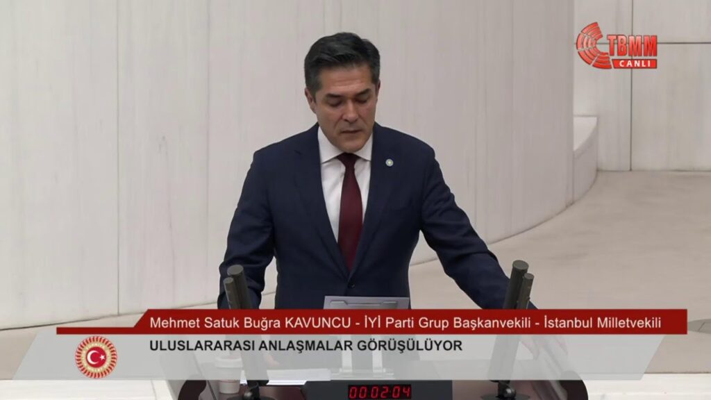 Uluslararası anlaşmaların onaylanmasına dair TBMM Genel Kurulu’nda konuşuyorum.