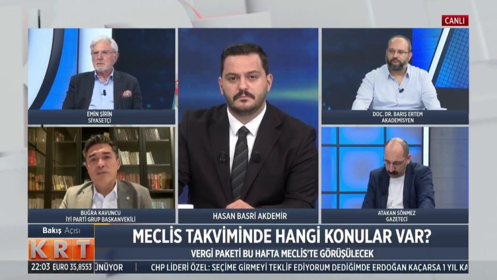 KRT TV’de Hasan Basri Akdemir’in sorularını yanıtlıyorum.